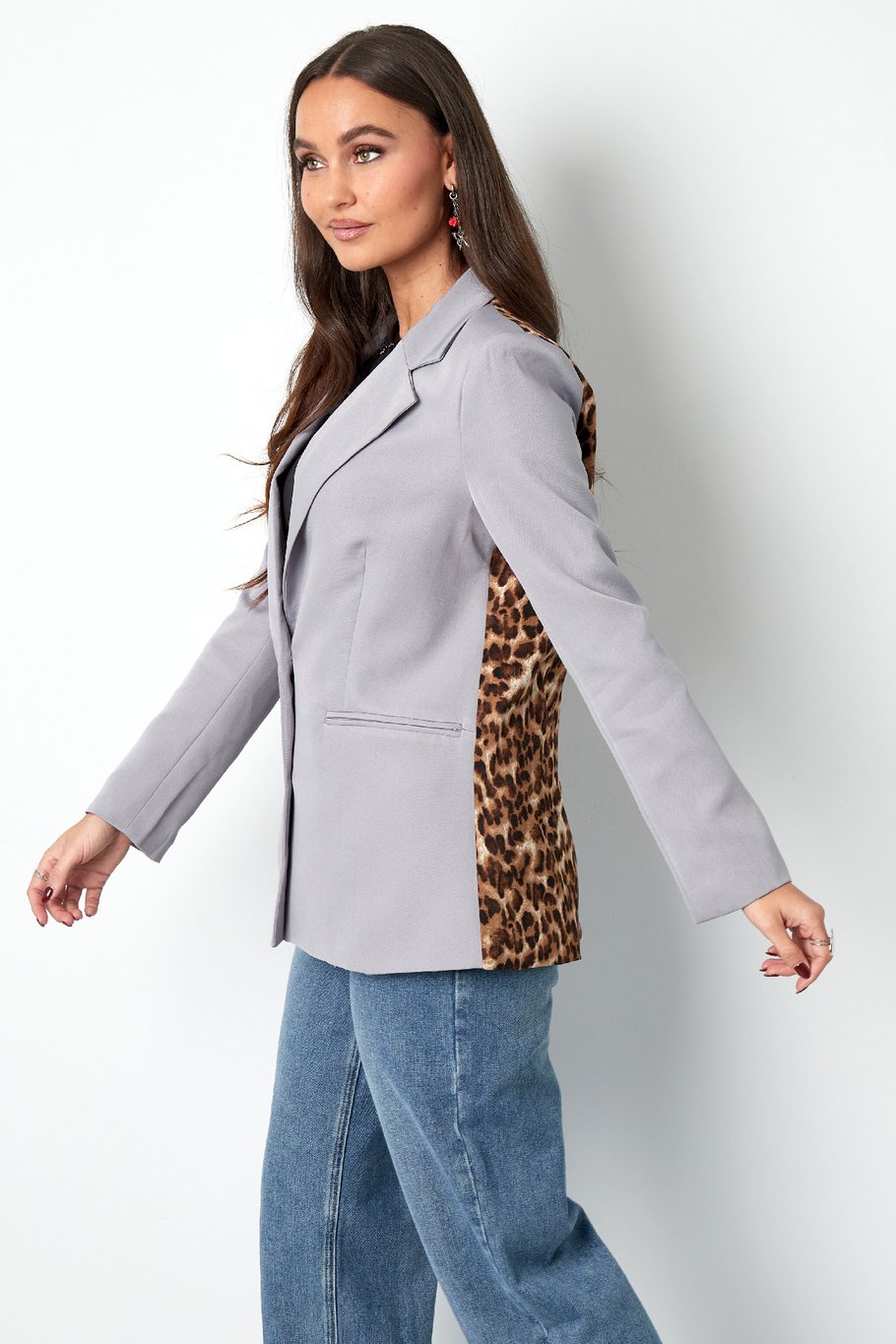 Blazer panther print back print - Grey Picture8
